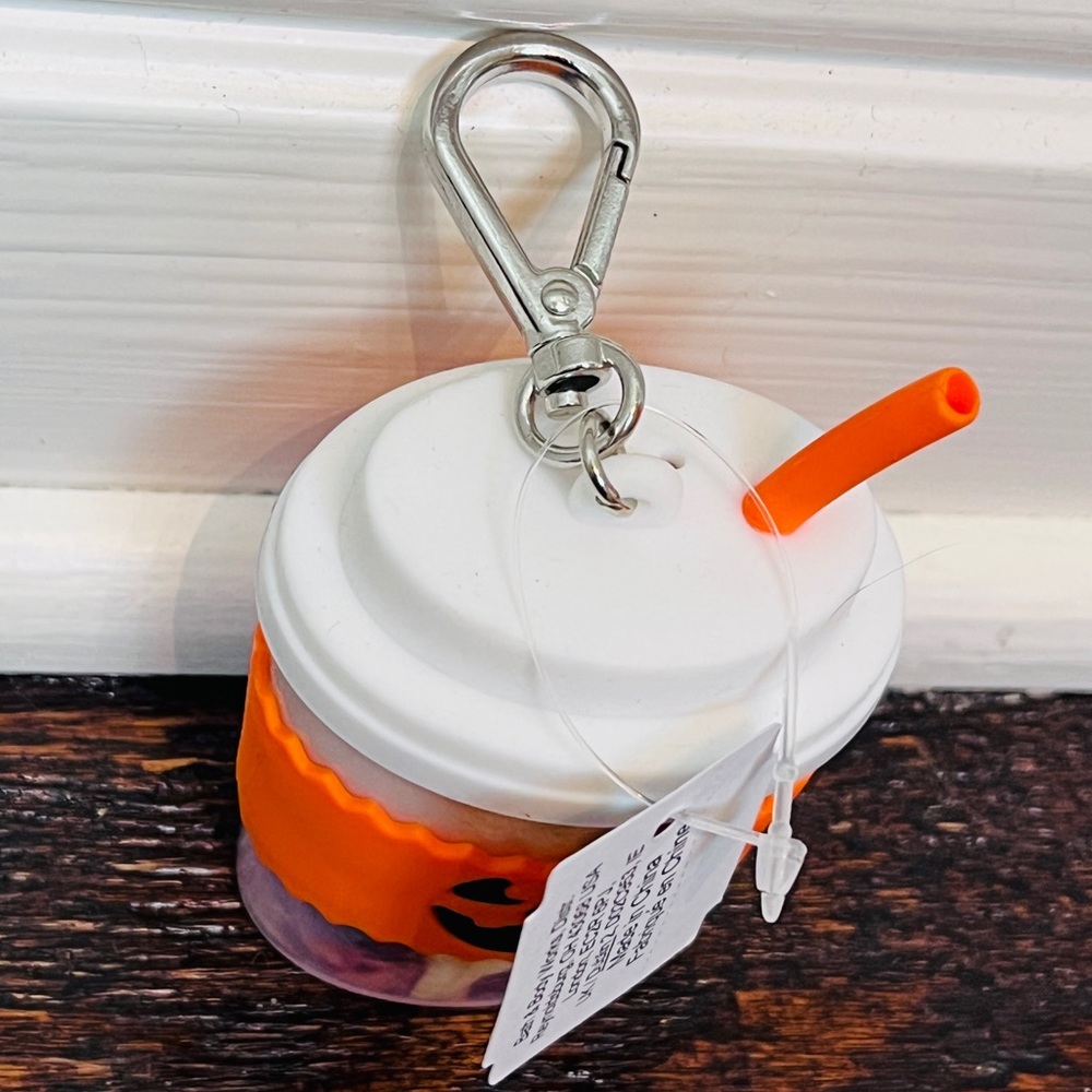 BATH & BODY WORKS Halloween Coffee Iced Latte Silicone Pocketbac Cover NWT - Picture 2 of 5